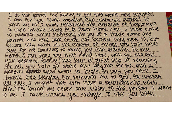 Letter to Parents